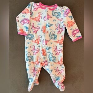 Wonder Nation Multicolor Dinosaur Print Kids Footie